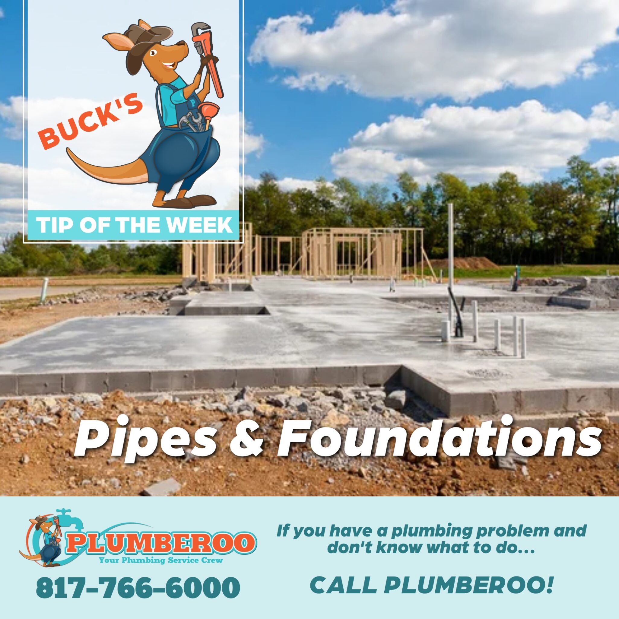 bucks tip pipes and foundations