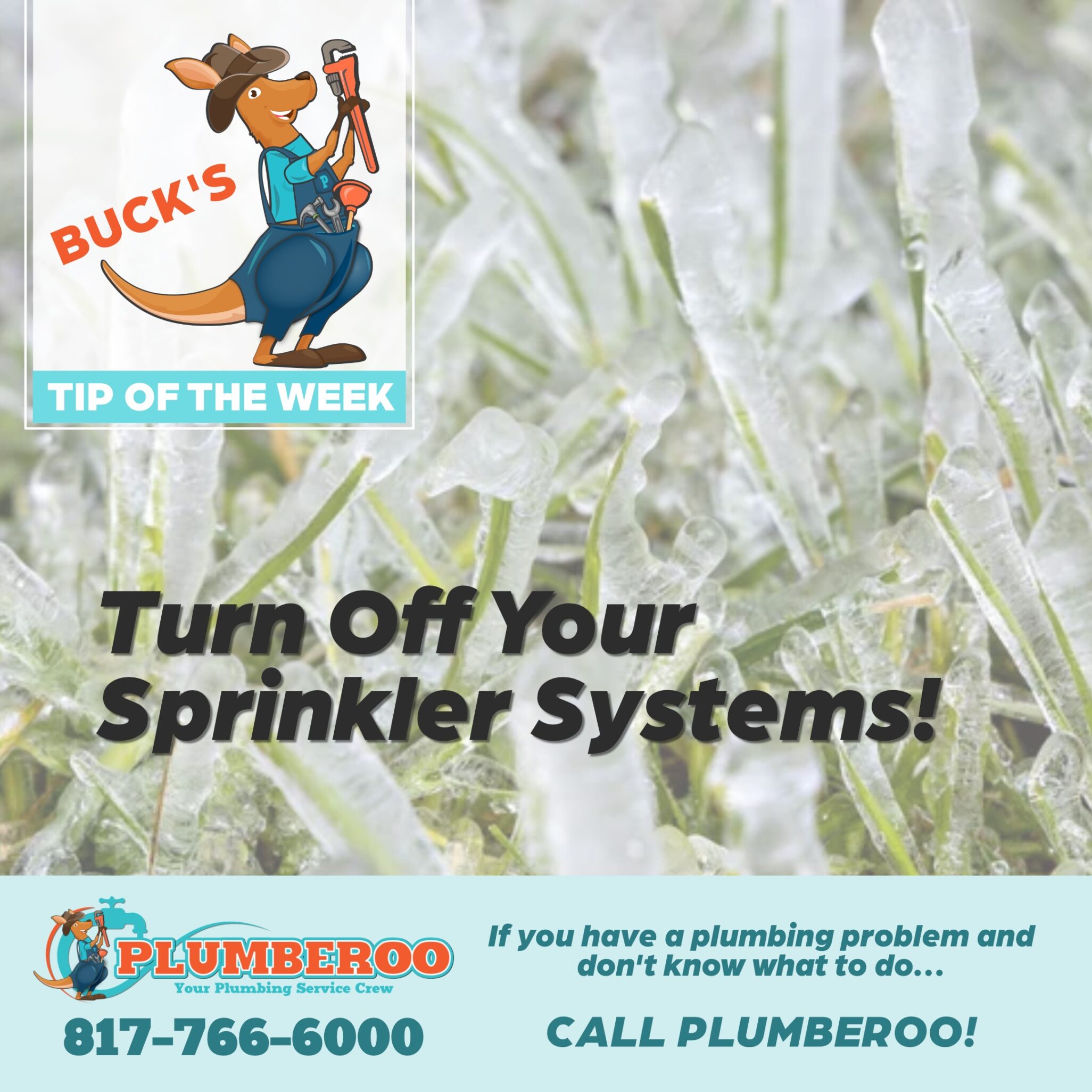 Turn Off Sprinkler Systems Ahead of Freeze